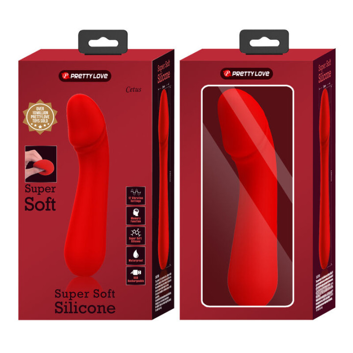 Pretty Love - Vibrateur Rechargeable Cetus Rouge