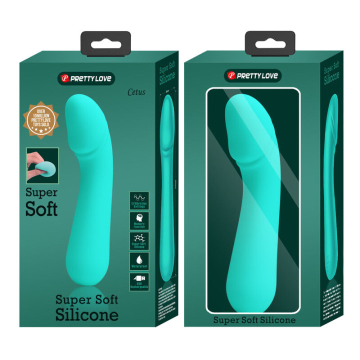 Pretty Love - Vibrateur Rechargeable Cetus Vert Aqua