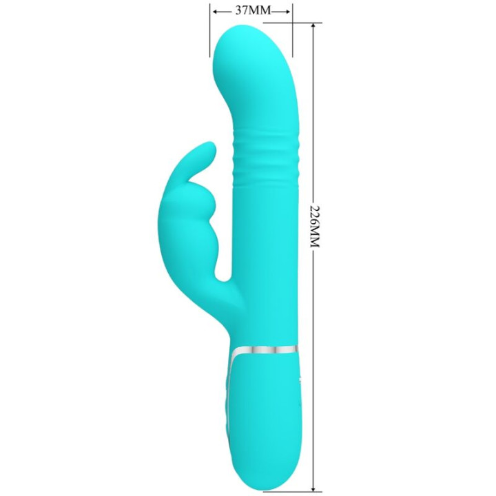 Pretty Love - Vibrador Coale Rabbit Perlas Verde Agua