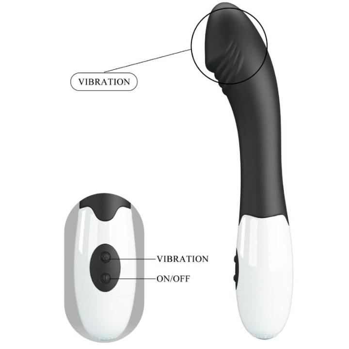 Pretty Love - Elemental Vibrador g-Spot 30 Modos Preto