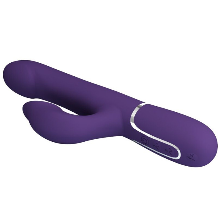 Pretty Love - Zalin Vibrador Rabbit Perlas 4 en 1 Morado