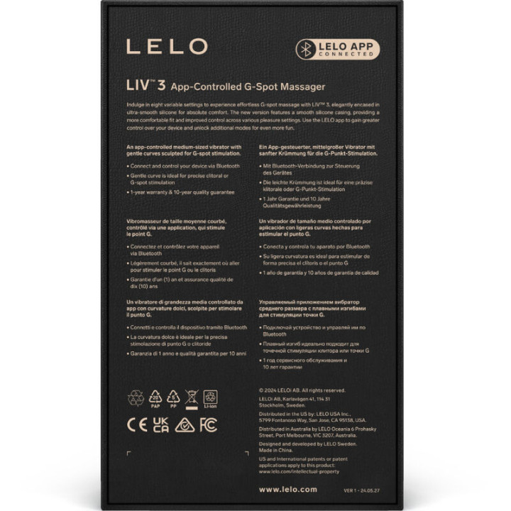 Lelo - Liv™ 3 Estimulador g-Spot Rosa