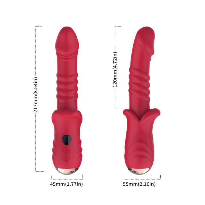 Armony - Point a Dildo Vibratore Stimolante Rosso