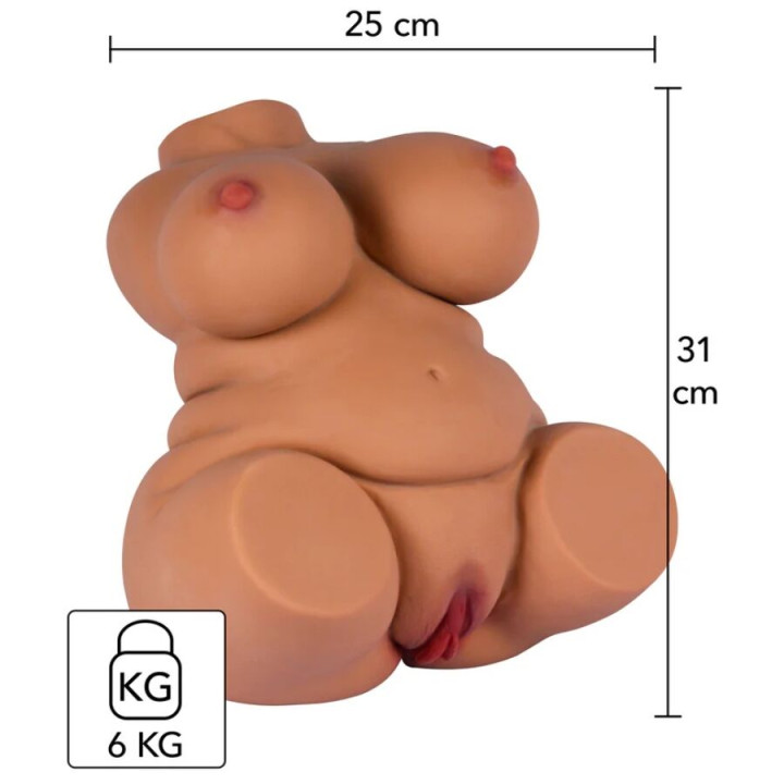 Hidden Desire - Fat Fuck Queen Torso Masturbador Feminino 6 kg