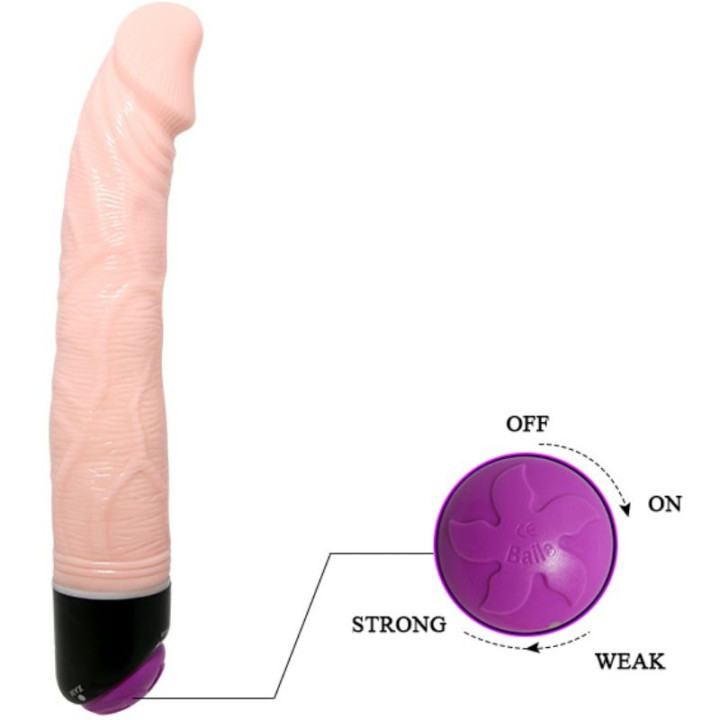 Baile - Adour Club Vibrador Realístico 23 cm Natural