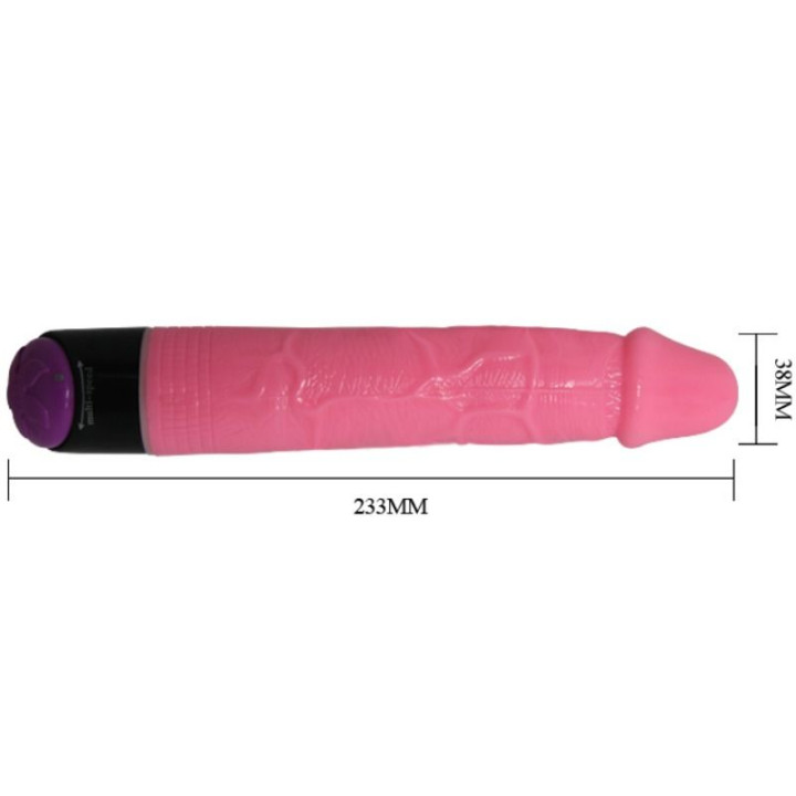 Baile - Bunter Sex Realistischer Vibrator Rosa 23 cm