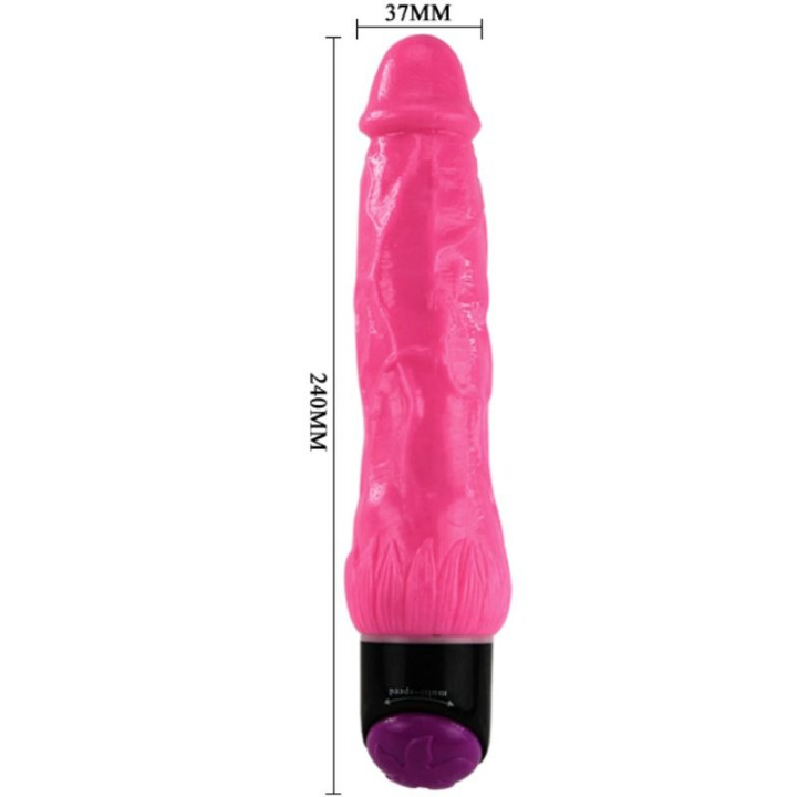 Baile - Vibratore Sesso Realistico Colorato Rosa 24 cm