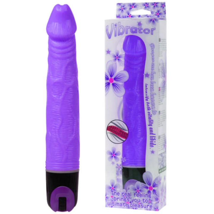 Baile - Wibrator Wielopredkosciowy 21,5 cm Fioletowy