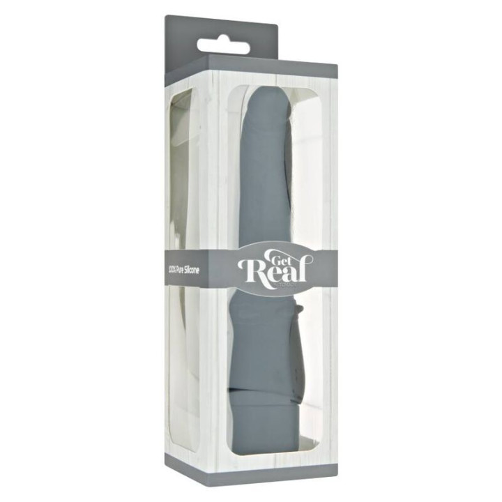 Get Real - Klassischer Glattvibrator Schwarz