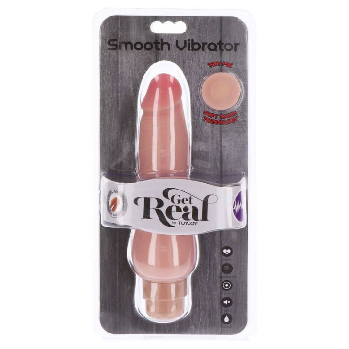 Get Real - Glatte Vibratorhaut Mit Dual Dichte