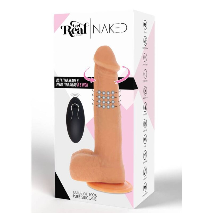 Get Real - Peau de Gode Vibrant Billes Rotatives