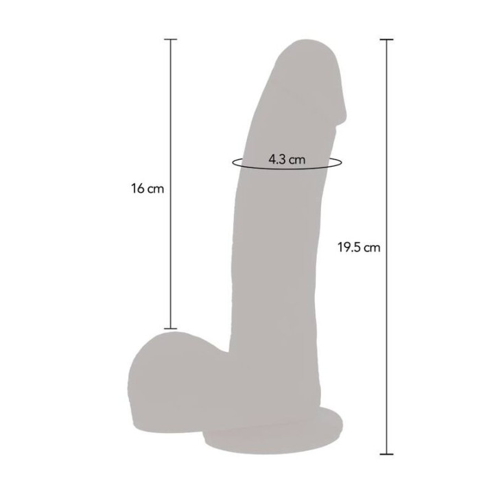 Get Real - Pele de Dildo de Confiana de Pulso Magnético