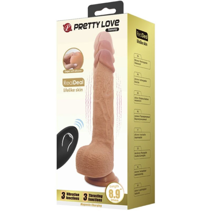 Pretty Love - Vibrador Tommy Realistic Dildo 22.5 cm