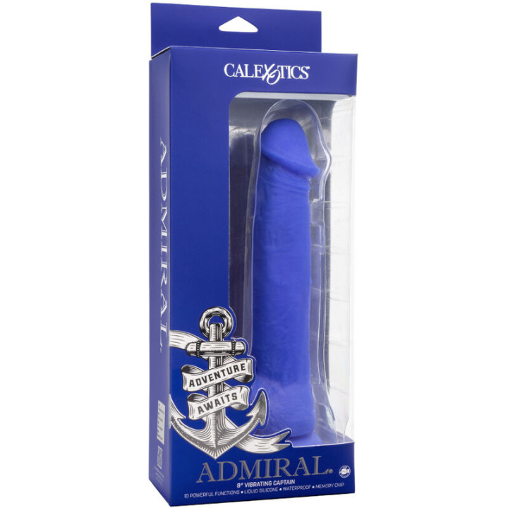 Calexotics - Admiral Realistyczny Wibrator Dildo Kapitana Niebieski