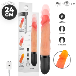Mr Intense - Vibrador Jean up&Amp;Down de Silicone Com Efeito de Calor 24 cm -ø- 3,8 cm