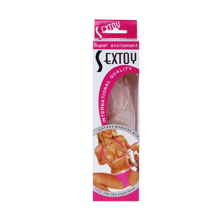 Baile - Dildo de Silicone Realistic Skin Touch 19 cm Cor da Caixa Aleatória