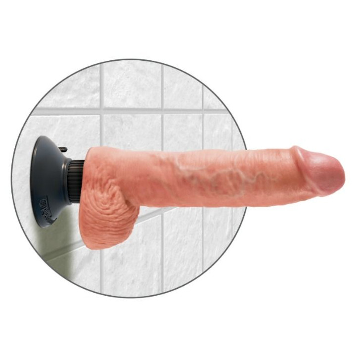 King Cock - 25,5 cm Wibrujacy Kogut z Miesem Kulek