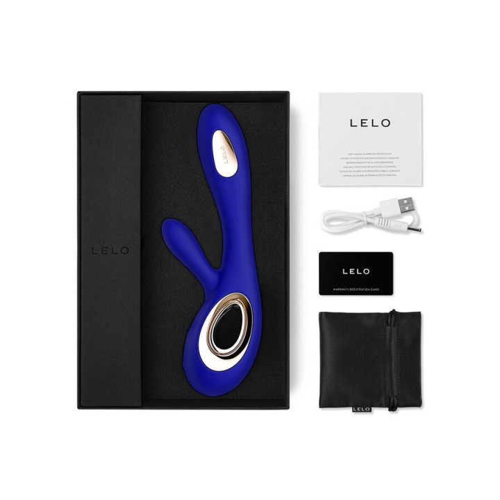 Lelo - Vibratore Soraya Wave Coniglio Blu Notte
