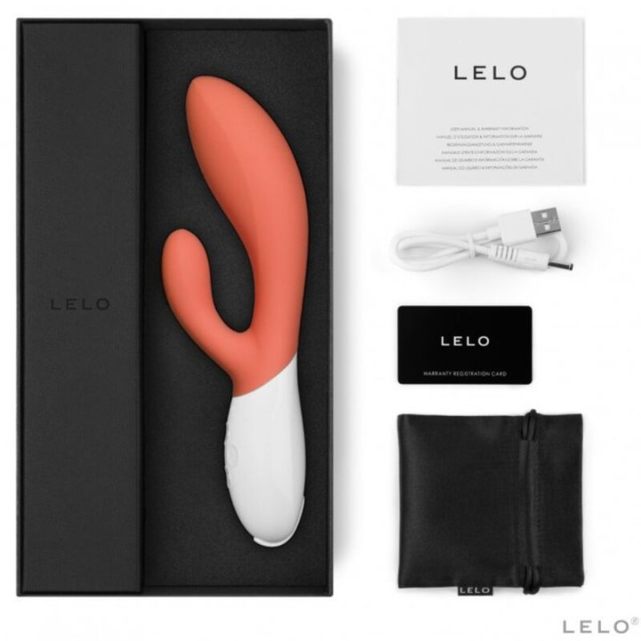 Lelo - Ina 3 Vibrador de Coelho Coral de Luxo