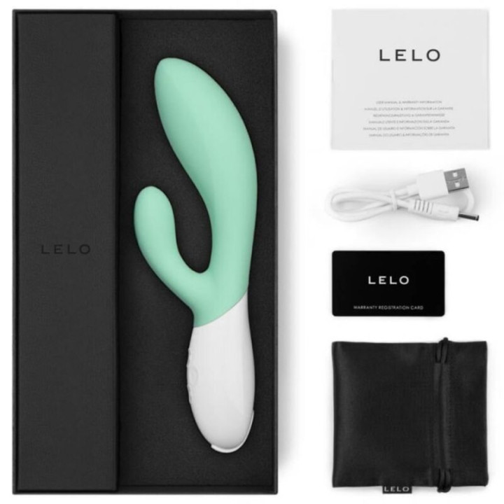 Lelo - Ina 3 Vibrador Coelho Verde Algas Marinhas de Luxo
