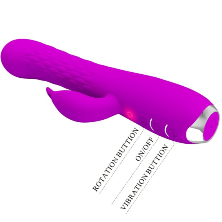Pretty Love - Vibratore Molly Con Rotazione Ricaricabile
