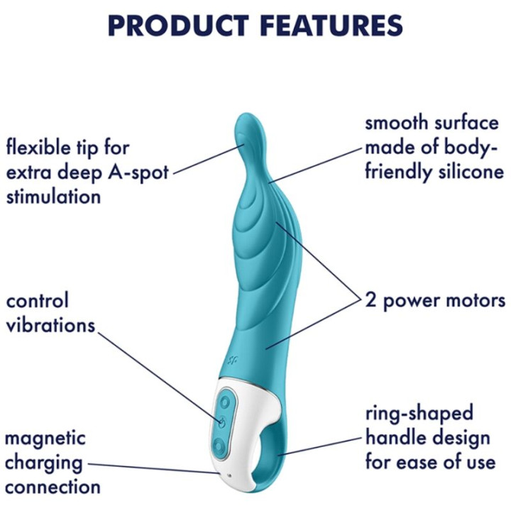 Satisfyer - Vibratore Amazing 2 Aspot Turchese