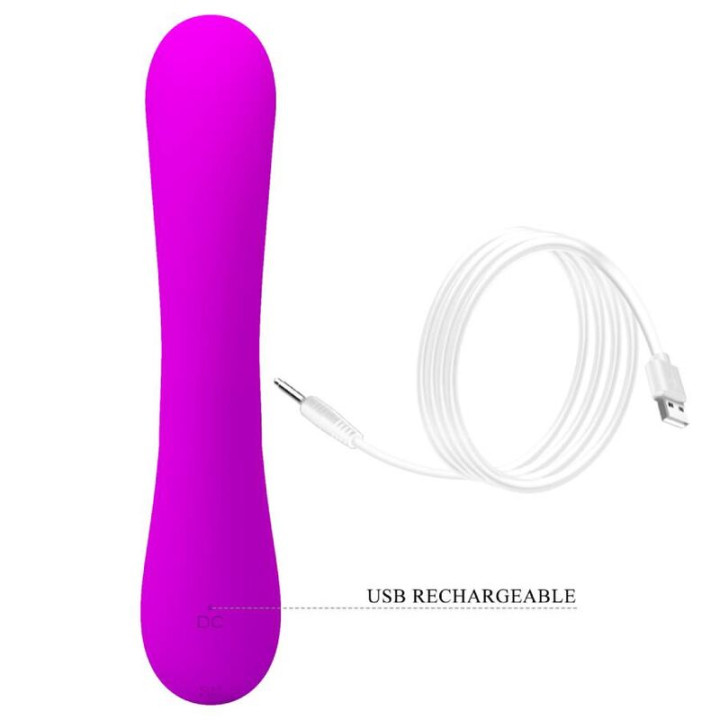 Pretty Love - Sincero Vibrador e Sucção Clitórica de Silicone Roxo