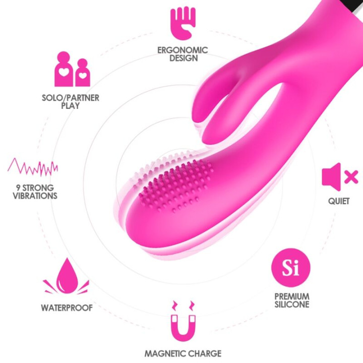 Armony - Vibrateur Lapin Fuchsia