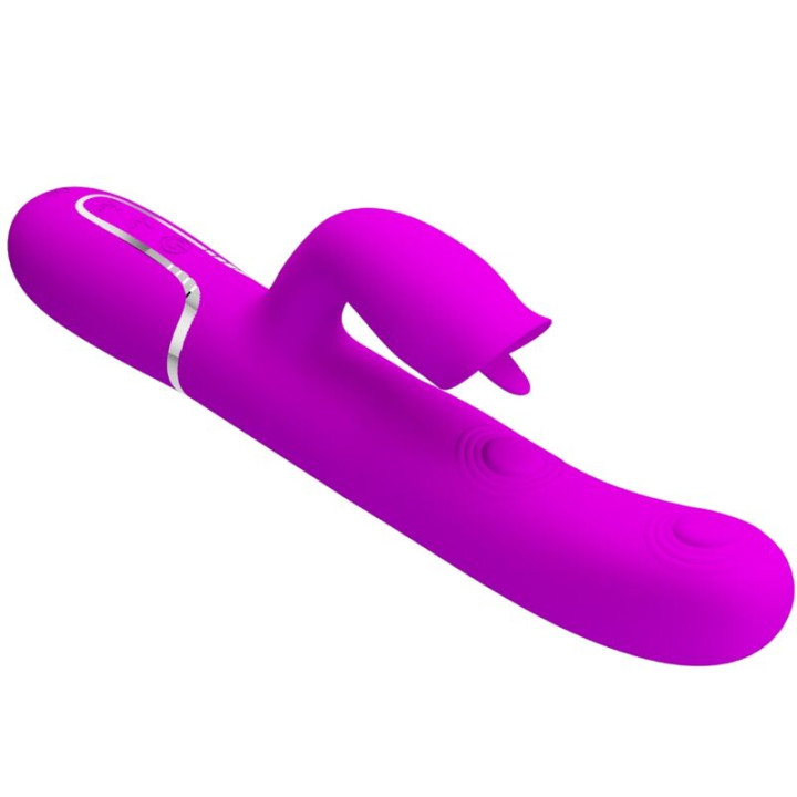 Pretty Love - Kaninchenvibrator Mit Leckendem Fuchsia