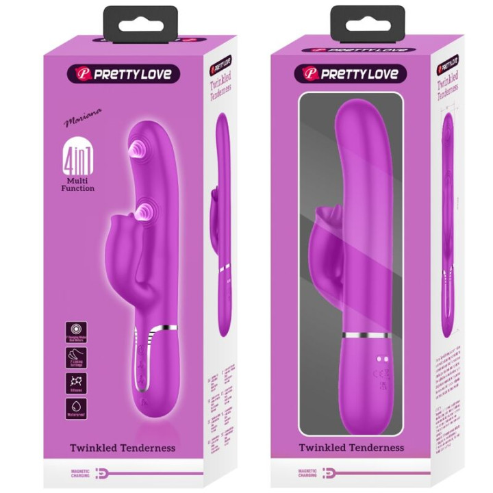 Bonito Amor - Vibrador de Coelho Com Lambedura Fúcsia