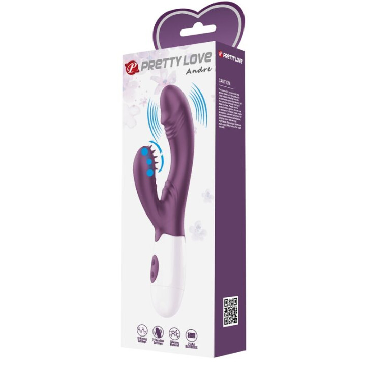 Pretty Love - Andre Vibrateur Rabbit & Stimulateur de Point g Violet